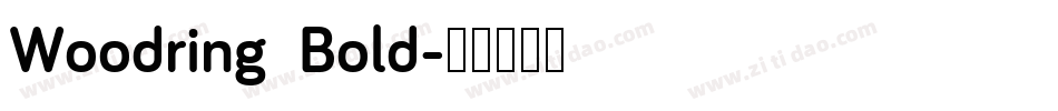 Woodring  Bold字体转换
